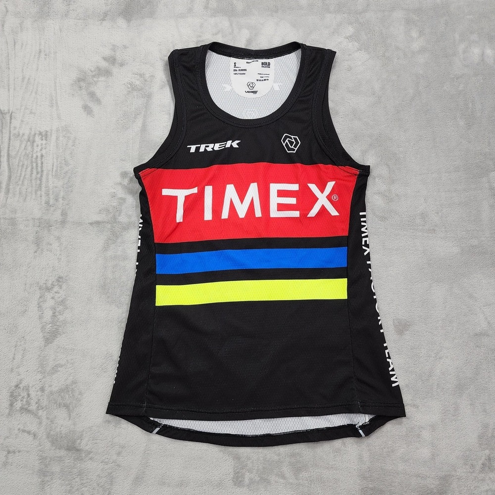 Verge Sport Tank‎ Top Womens S Multicolor Timex Factory Team Running Jersey Mesh